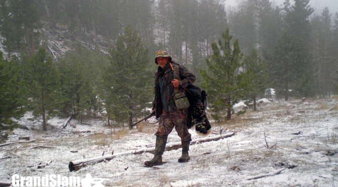 Turkey hunting in the snow